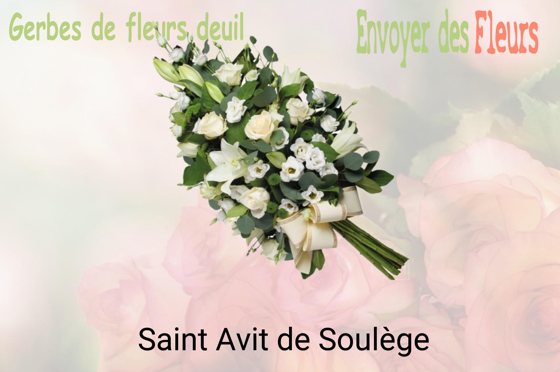 Gerbe de fleurs de deuil livrée à Saint-Avit-de-Soulège